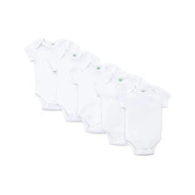 Little Me - 5 Pk Bodysuits Short Sleeve, White Image 1