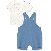 Little Me - Baby Boy Geo Shortall Set Image 2