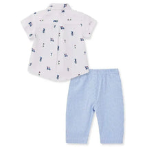 Little Me - Baby Boy Golf Woven Pant Set, Blue Image 2