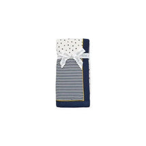 Little Me Baby Boys's Mixed Safari Print Blanket Navy Image 2