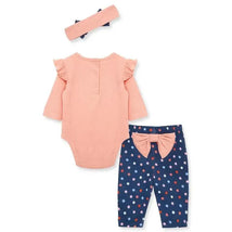 Little Me - Baby Girl Pretty Fox Infant Rib Bodysuit & Pant Set Image 2