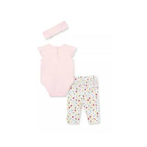 Little Me Ladybug Bodysuit Pant - Pink Image 2