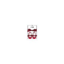 Little Me - Red Bandanna Headwrap & Booties, 0/12M Image 1