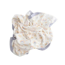 Little Unicorn - Deluxe Muslin Baby Quilt, Rainbows & Raindrops Image 2