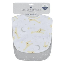 Living Textiles - 2Pk Baby Bibs, Noah/Grey Stars Image 2