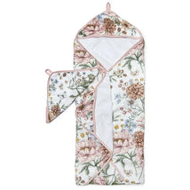 Loulou Lollipop - Hooded Towel Set, Secret Garden Image 1