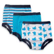 Luvable Friends Whale, Water-Resistant Training Pants, Blue, 3-Pack Image 1
