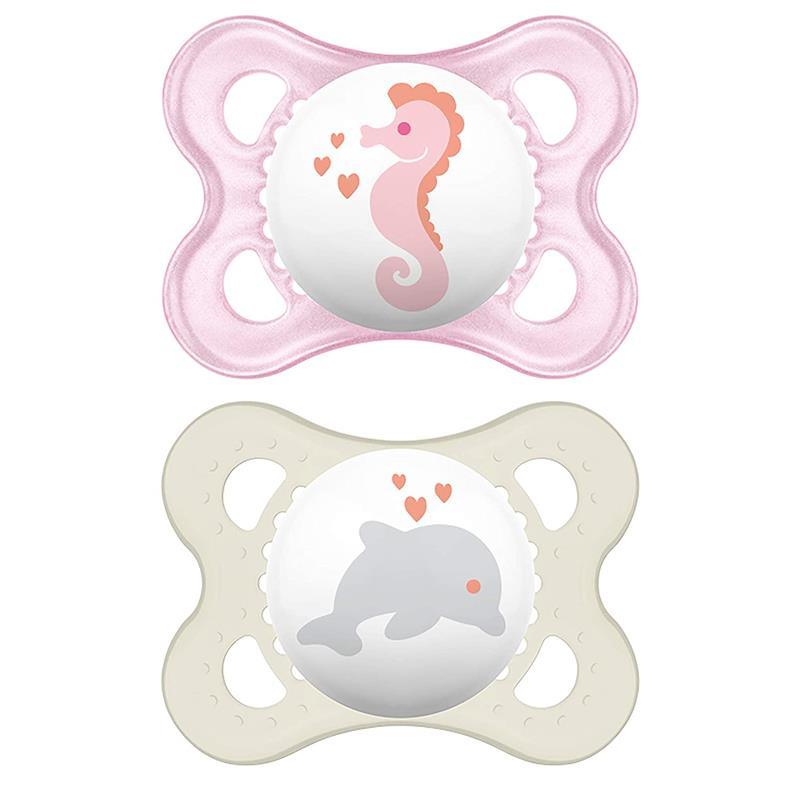 MAM Chupete mate original para bebé, forma de pezón que ayuda a promover un  desarrollo oral saludable, estuche esterilizador, 0-6 meses, unisex, 2