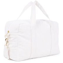 Moschino Baby - Striped Diaper Bag With Bear Patch Changing Mat Beige Image 2