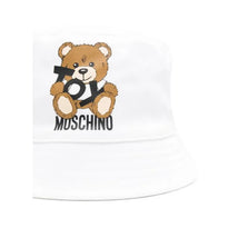 Moschino Baby - Unisex Toy Bear Logo Print Bucket Hat With Gift Box, White Image 2