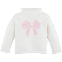 Mud Pie - Kids Children's Bow Rollneck Sweater, 24 Months - 3T Image 1