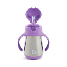 Munchkin 8Oz Cool Cat Stainless Steel Cup, Purple Image 3
