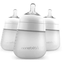 Nanobebe - 3Pk White Flexy Silicone Baby Bottle, 9Oz Image 1