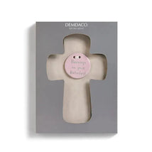 Nat & Jules Blessings On Birthday Cross- Pink | Cross Wall Decor Image 3