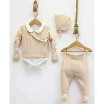 Nipperland - Take Me Home Set Knitted Baby Set Cream Image 1