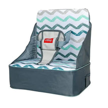 Nuby - Fabric Collapsible Booster Seat With Straps, Chevron Image 2