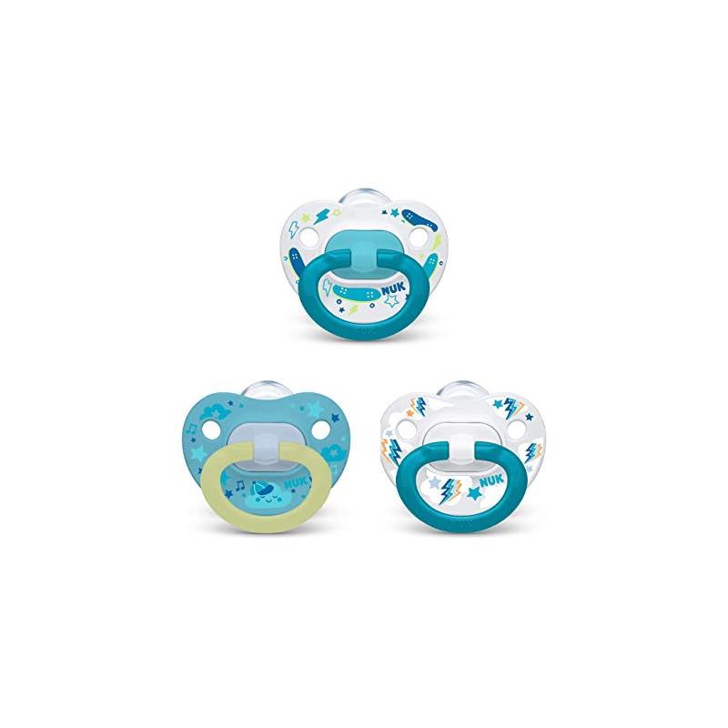 NUK Space - Chupones de ortodoncia, para bebés de 6 a 18 meses, 2 unidades
