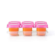 OXO Tot Baby Blocks Freezer Storage Containers 2 oz - Pink Image 3