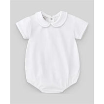 Paz Rodriguez - 2Pk Baby Set Knit Newborn Body & Knit Romper Stripes, White/Chalk Blue Image 2