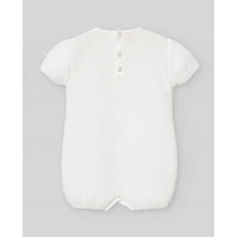 Paz Rodriguez - Baby Knit Newborn Romper Lino, White Image 2