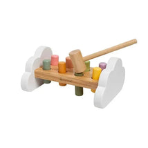 Pearhead - Montessori Hammer Bench Toy, Pounding and Hammering Wooden Toy for Ages 1+ Years Image 2