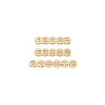 Pearhead - Pregnancy Journey Wooden Weekly Milestone Markers Image 1