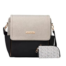 Petunia - Boxy Backpack diaper bag - Sand/Black Image 1