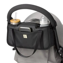 Petunia - Wander Stroller Caddy In Black Matte Leatherette Image 3