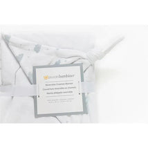 Piccolo Bambino Reversible Chamois Baby Blankets,Grey/Clouds Image 2