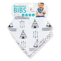 Primo Passi Baby Bandana Bib 2-Pack, White/Black Arrows Image 1