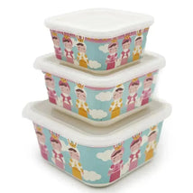 Primo Passi - Bamboo Fiber Kids Food Containers Set Of 3 - Metoo Image 1