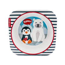 Primo Passi - Bamboo Fiber Kids Square Bowl - Winter Friends Image 1