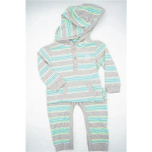 Reebok Layette Coverall/Creeper/Hat/Bib 4Pc Set Blue Danube 6/9M Image 2