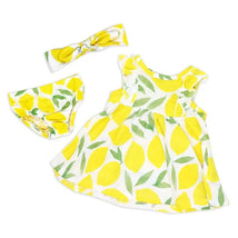 Rose Textile - 2Pk Lemon Knit Dress & Headband Set Image 1