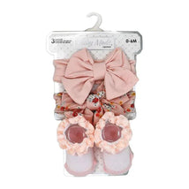 Rose Textiles - 3pc Headband & Sock Set: Rose Floral Image 2