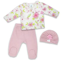 Rose Textiles - 3Pk Baby Girl Layette Set, Pretty Pink Floral Image 1