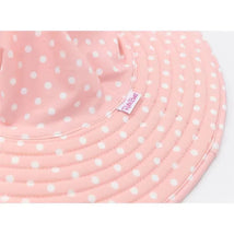 Rufflebutts - Pink Polka And Stripe Reversible Swim Hat Image 2