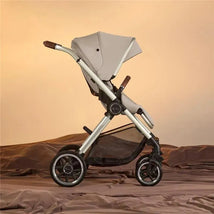 Silver Cross - Reef 2 Single Stroller + Folding Bassinet, Stone Image 2
