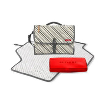 Skip Hop - Portable Baby Changing Pad, Graphite Stripe Image 2