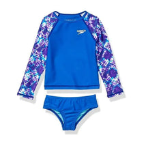 Speedo Printed L/S 2Pc Set, Deep Sapphire.