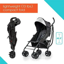 Summer Infant - 3Dlite Convenience Stroller, Jet Black Image 2