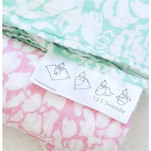 Swaddle Designs - Marquisette Swaddle Blanket Aimee, Pink Hearts Image 2