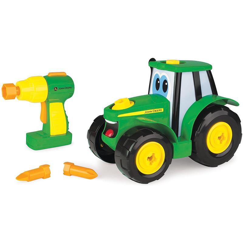 Tractor eléctrico para niños - verde y negro