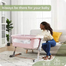 Unilove - Hug Me Plus 3-In-1 Bedside Sleeper, Plum Pink Image 2