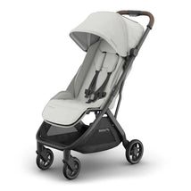 Uppababy - Minu V3 Compact Stroller, Savannah (Pearl Gray Melange/Carbon Frame/Chestnut Leather) Image 1
