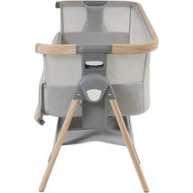 Venice Child - California Dreaming Bedside Crib Bassinet With Travel Case, Gray Wood Image 2