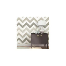 WallPops! NuWallpaper ZigZag Peel & Stick Wallpaper, Taupe Image 1