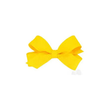 Wee Ones - Tiny Classic Grosgrain Hair Bow (Plain Wrap), Yellow Image 1