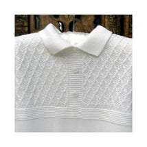 Will' Beth Baby Boys Ivory Knit Coverall & Blanket Set, White Image 3