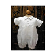 Will' Beth Boys' White Christening Romper Image 1